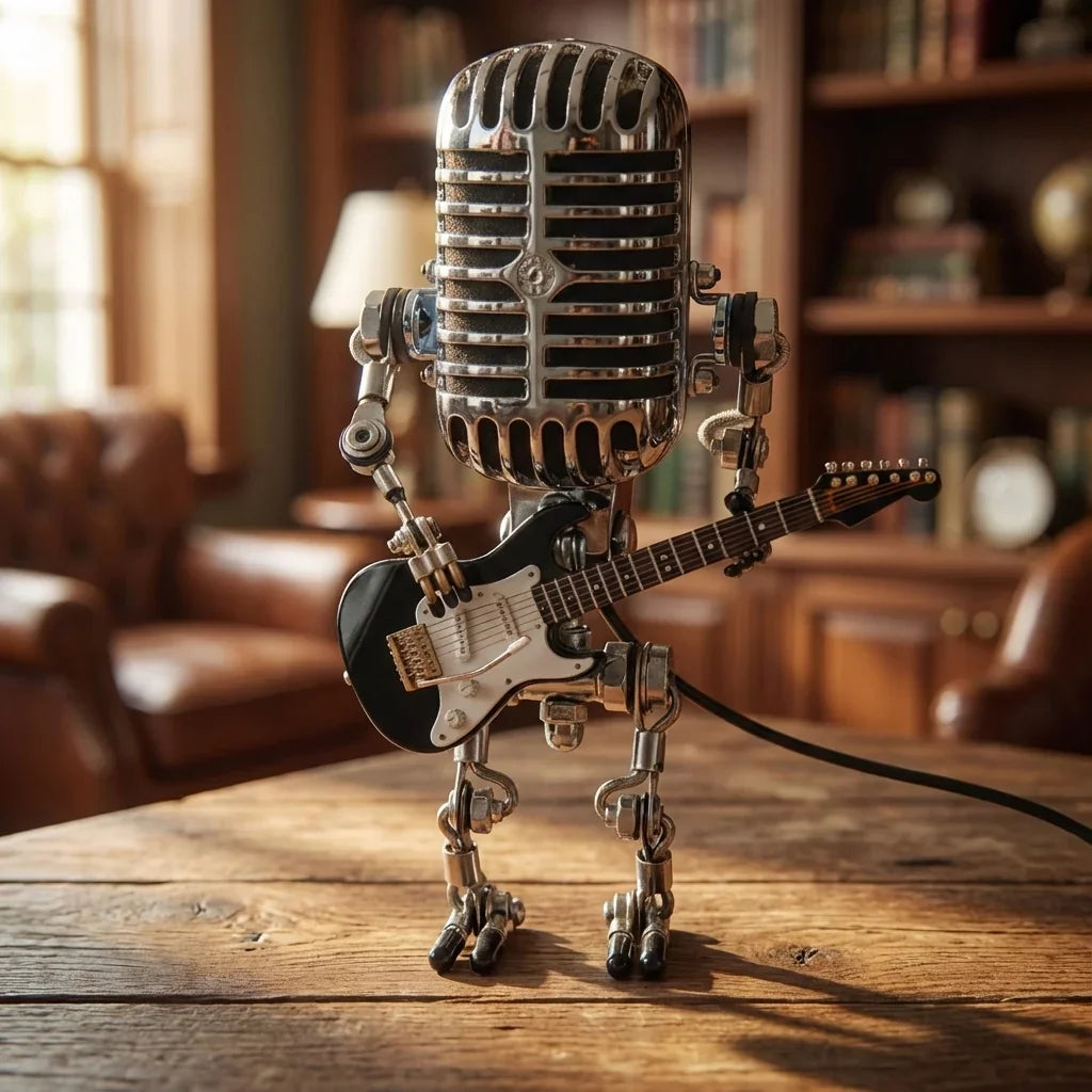 Guitar Themed Table Lamp - StrumBot 1