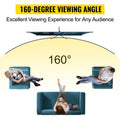 SucceBuy 60 70 80 90 100 110 in Tripod Projector Screen W/ Stand 16:9 4K HD Portable Home Cinema for Indoor & Outdoor Projection VestraGear