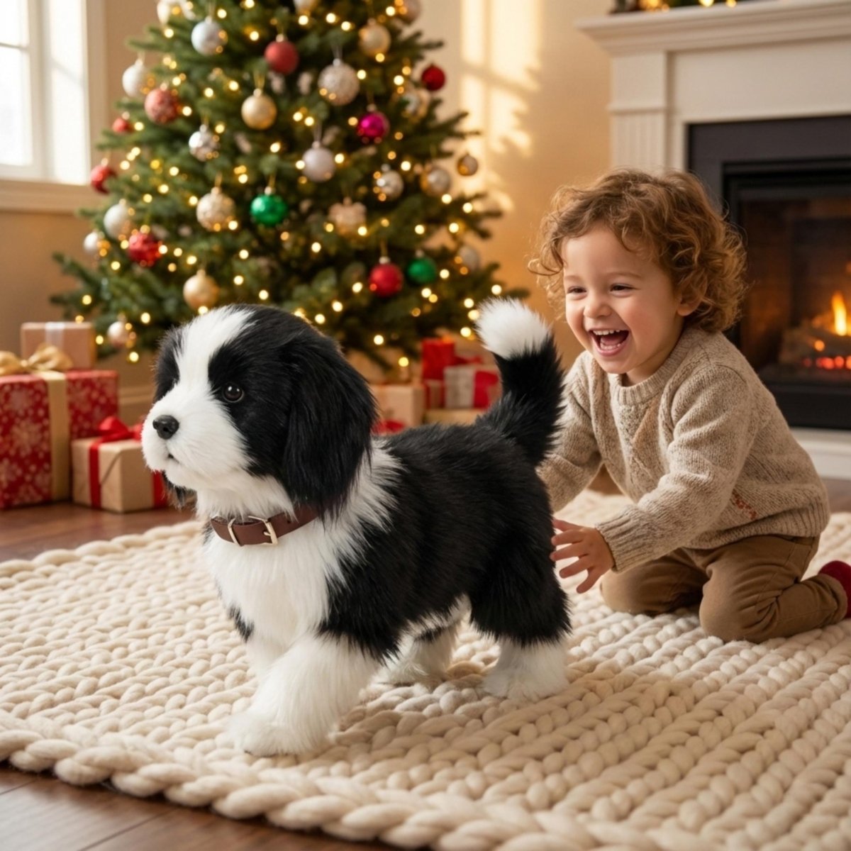 Interactive Realistic Robot Puppy – Lifelike Walking, Barking & Electronic Dog Toy 0