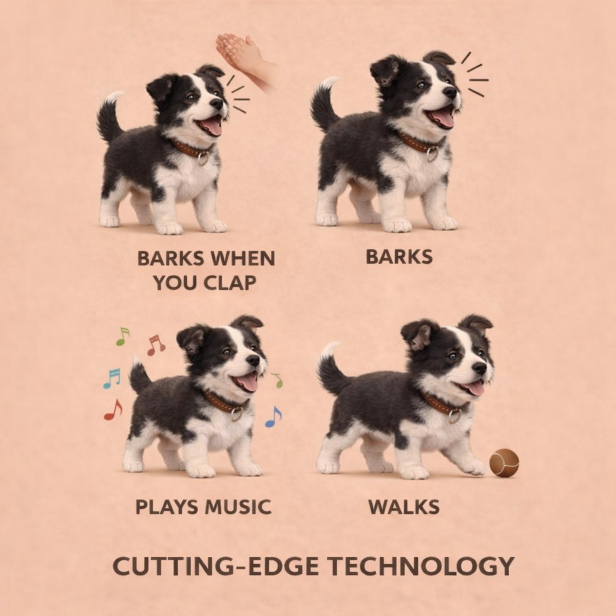 Interactive Realistic Robot Puppy – Lifelike Walking, Barking & Electronic Dog Toy 6