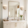 Iselin Wabi-Sabi Travertine Half-Moon Wall Sconce 3