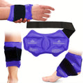 Knöchelbandage mit Wiederverwendbarem Gel-Kältebeutel für Sportverletzungen, Schwarz, Einheitsgröße 0