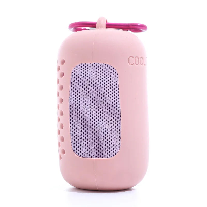 Koelhanddoek - Sneldrogende Microvezel met Compacte Siliconen Case voor Sport en Reizen 11