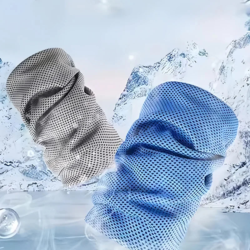 Koelhanddoek - Sneldrogende Microvezel met Compacte Siliconen Case voor Sport en Reizen 2