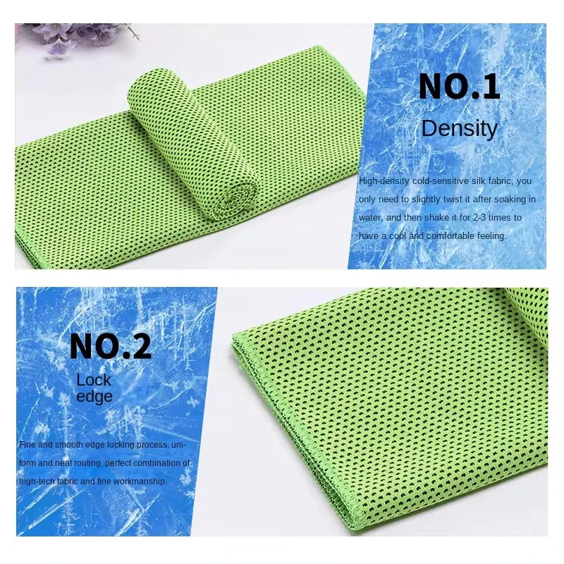 Koelhanddoek - Sneldrogende Microvezel met Compacte Siliconen Case voor Sport en Reizen 4