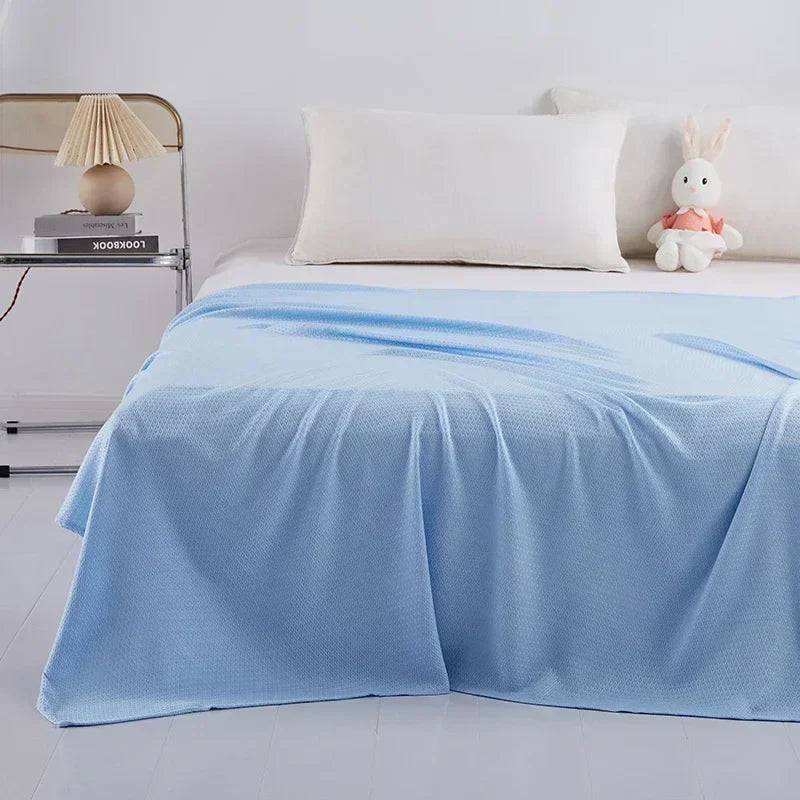 Kühlende Sommerdecke aus 100 % Bambusfaser, atmungsaktiv und leicht, ideal für warme Nächte 9