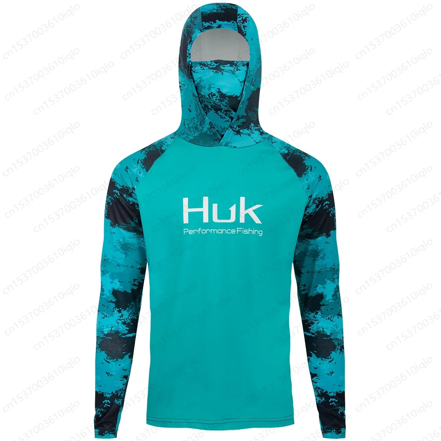 Langarm-Angelshirt für Herren mit Kapuze, UV-Schutz, atmungsaktiv, schnell trocknend 3