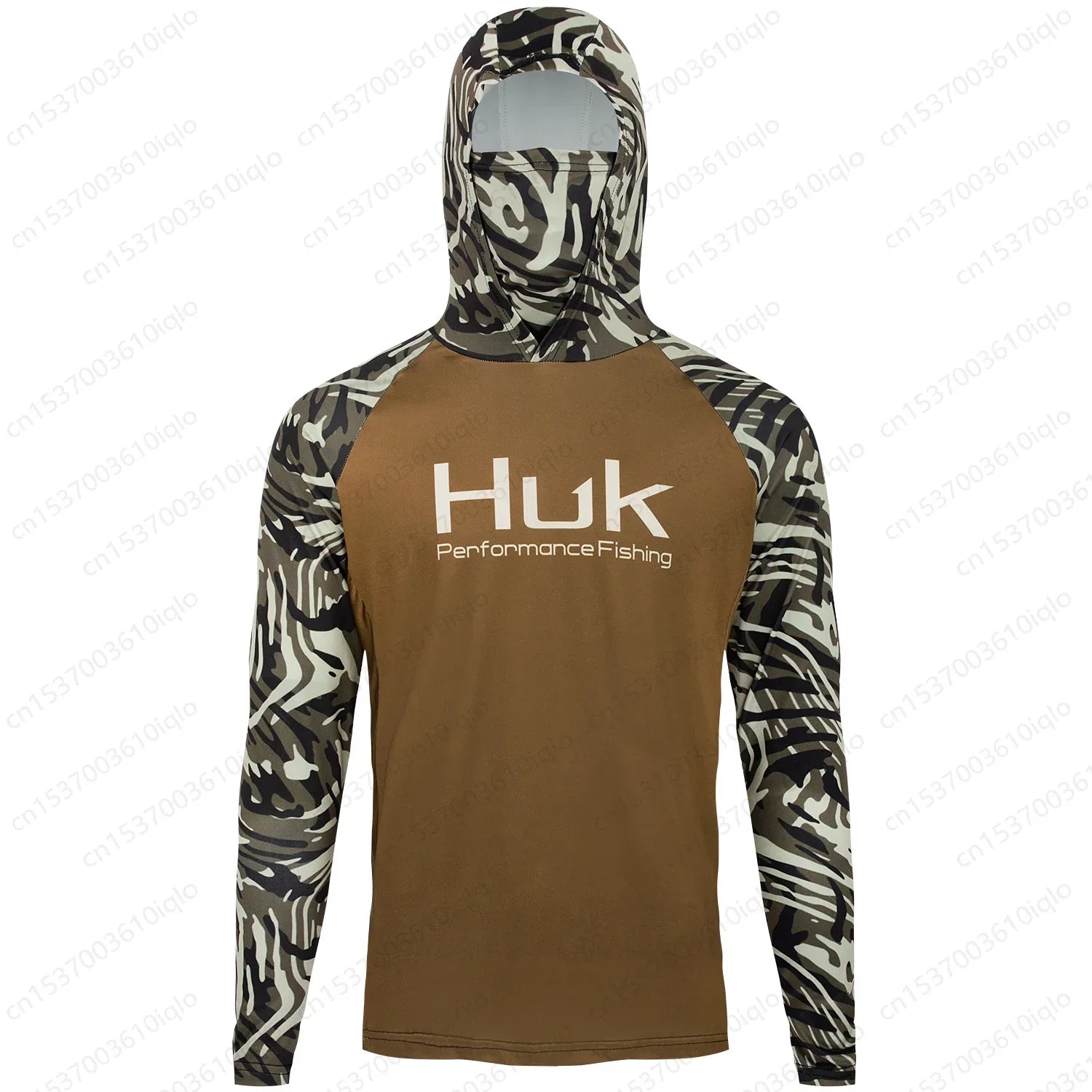 Langarm-Angelshirt für Herren mit Kapuze, UV-Schutz, atmungsaktiv, schnell trocknend 4