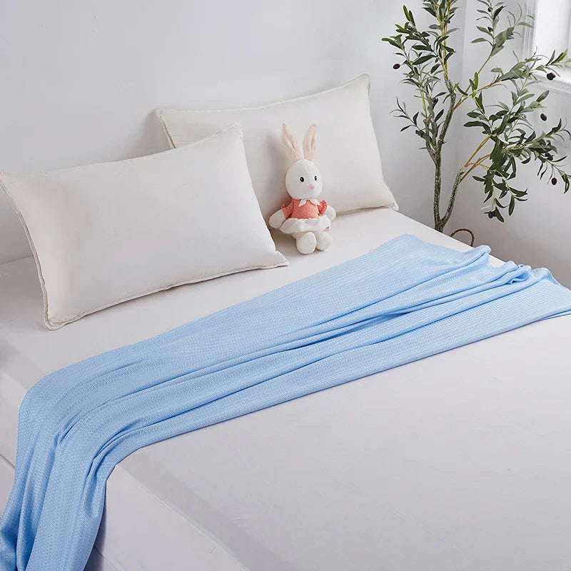 Leichte Sommerdecke aus 100 % Bambusfaser, atmungsaktiv und hautfreundlich, ideal für warme Nächte 2