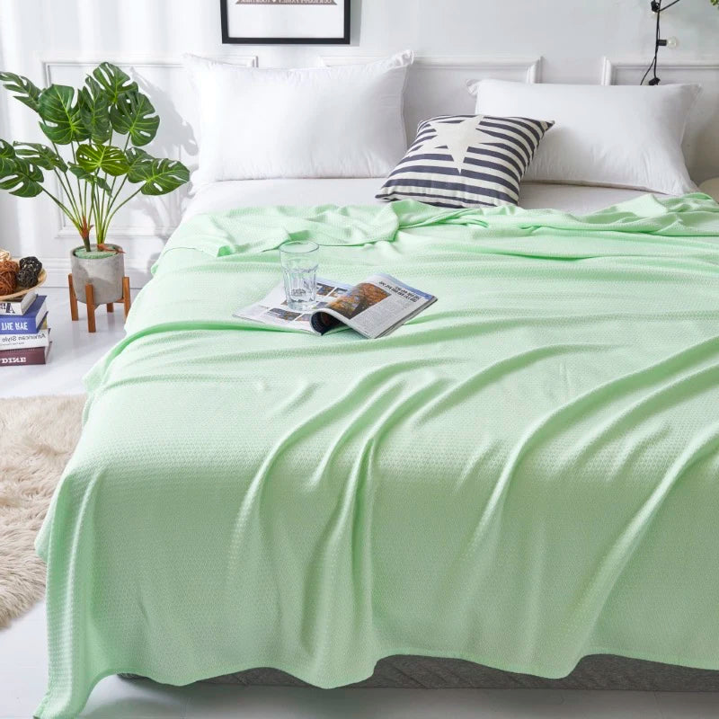 Leichte Sommerdecke aus 100 % Bambusfaser, atmungsaktiv und hautfreundlich, ideal für warme Nächte 8