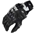 Leren Motorhandschoenen Heren en Dames - Zwart/Wit, 4 Seizoenen, Comfortabele Pasvorm 3