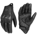 Leren Motorhandschoenen Heren en Dames - Zwart/Wit, 4 Seizoenen, Comfortabele Pasvorm 8