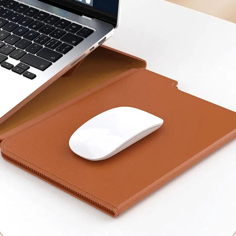 Lexano – 3-in-1 laptop sleeve PU leer waterdicht – 13–14 inch 1