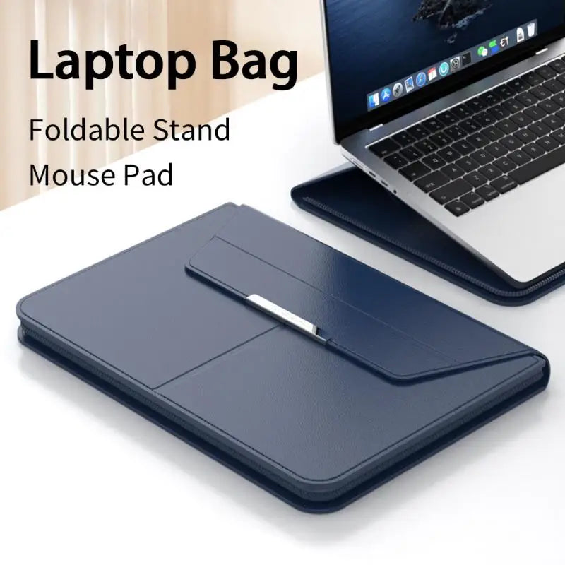 Lexano – 3-in-1 laptop sleeve PU leer waterdicht – 13–14 inch 6