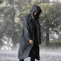 Long Waterproof Men's Rain Jacket with Hood - Titan 1