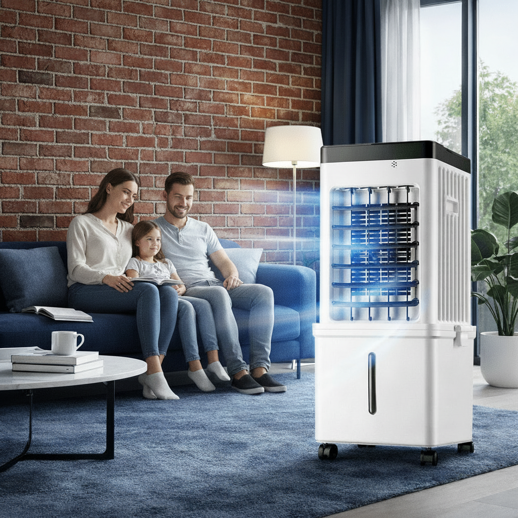 Luchtkoeler – mobiele ventilator met waterkoeling en 15L watertank 3