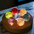 Luminous Crystal Galaxy Orbs 5