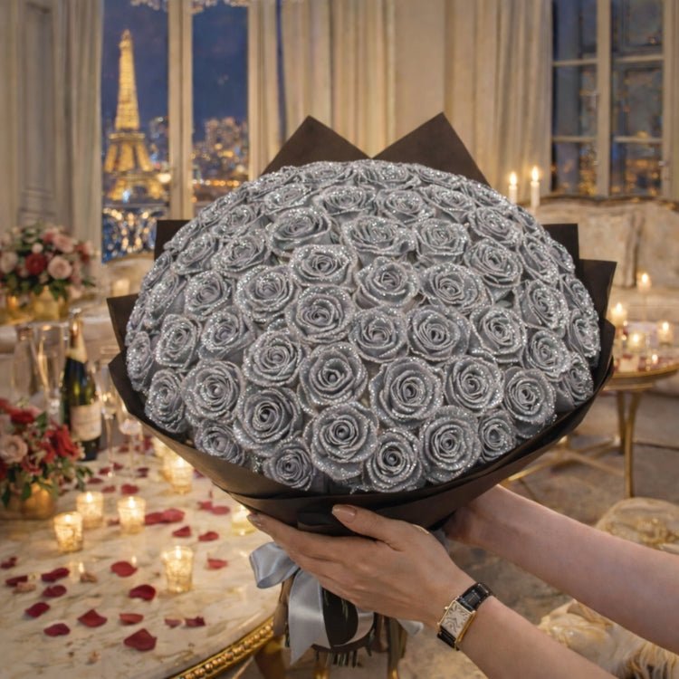 Luxury Handmade Sparkle Rose Bouquet – The Ultimate Valentine’s & Anniversary Gift Romantic Gift for Girlfriend, Wife & Valentine's Day 11