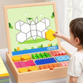 Magnetische Holzbausteine mit Musterkarten 5