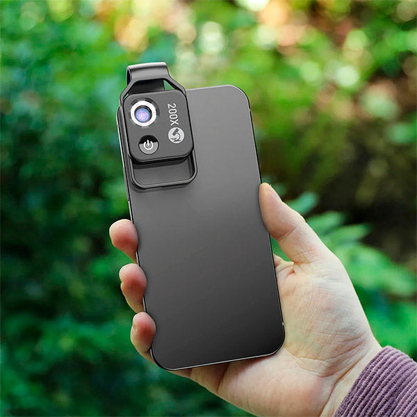 Microscoop Lens Voor Smartphone Met 200x Vergroting, Compact Clip-On Ontwerp 0
