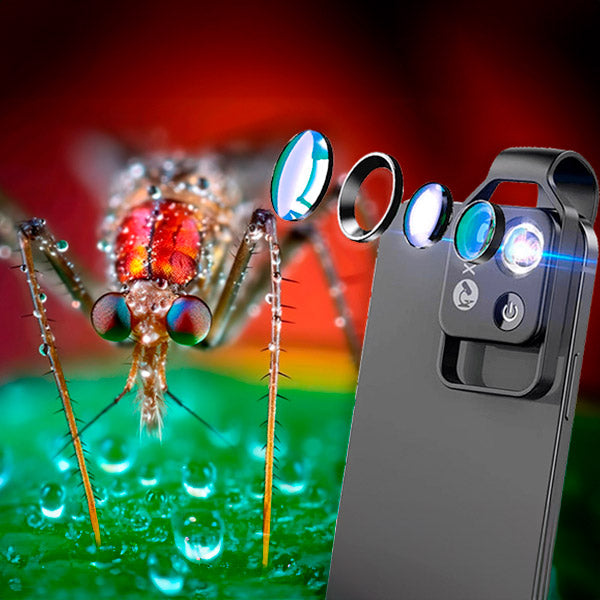 Microscoop Lens Voor Smartphone Met 200x Vergroting, Compact Clip-On Ontwerp 2