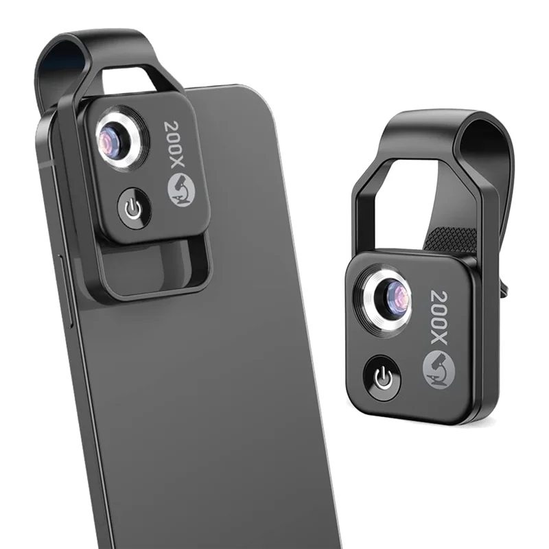 Microscoop Lens Voor Smartphone Met 200x Vergroting, Compact Clip-On Ontwerp 5