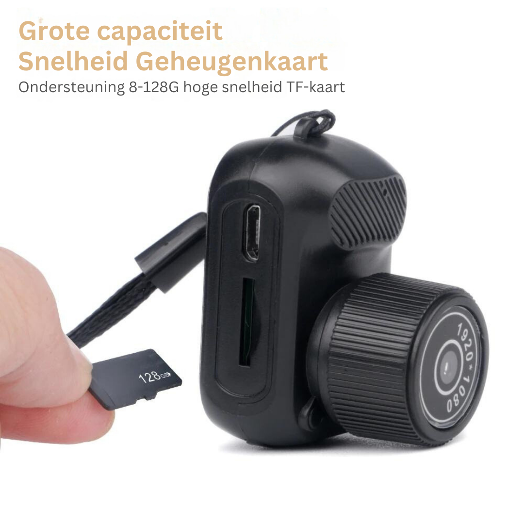 Mini Camera 1080P HD - Draagbare Compacte Mini Spycamera voor Avonturen 1