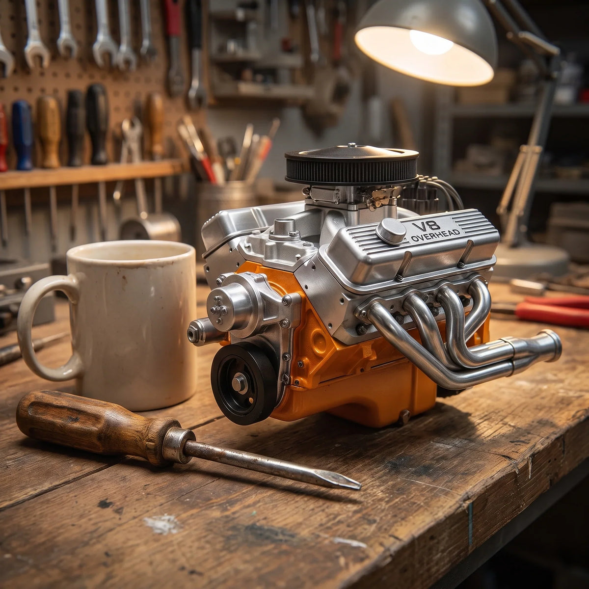 V8 motorblok bouwpakket