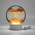 Modern Circular Sand Art Lamp - AquaDrift 5