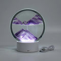 Modern Circular Sand Art Lamp - AquaDrift 8