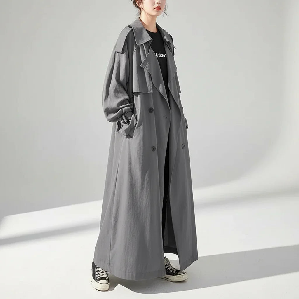 Oversized Long Trench Coat - Scarlett 4