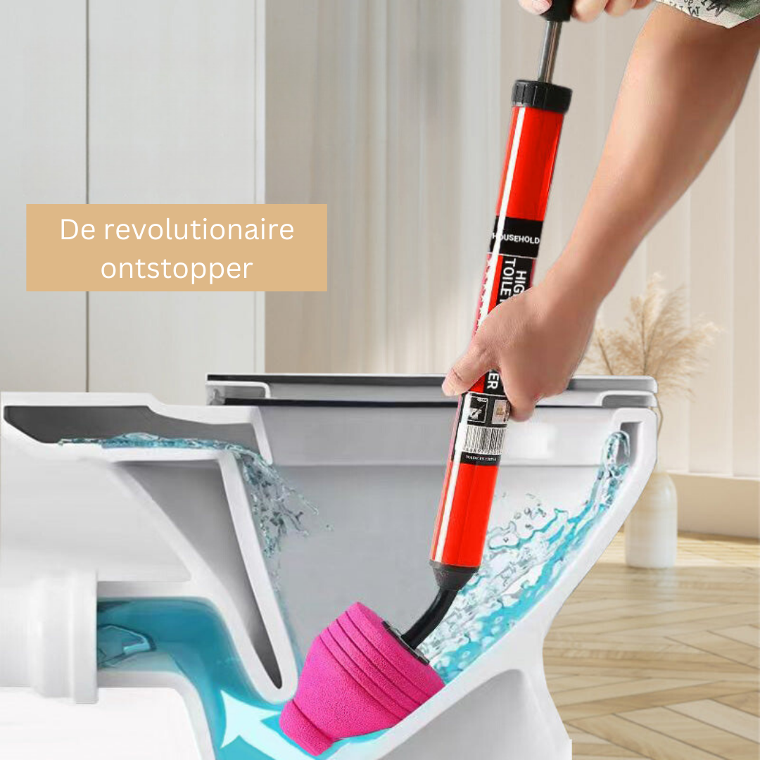 Pneumatische Afvoerreiniger voor Toiletten en Afvoeren - Ergonomisch en Duurzaam 0