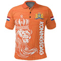 Poloshirt Heren met 3D Nederlandse Vlag, Casual Zomerstijl, Katoen, Korte Mouwen 9