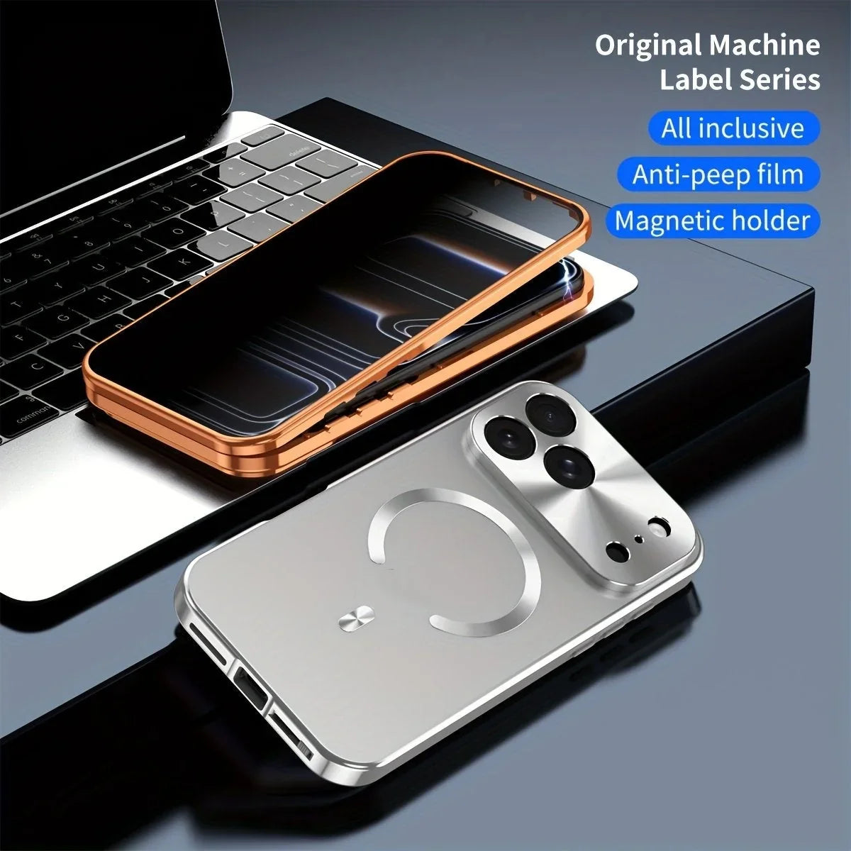 Privacy Screen & Magnetic Works with Phone Case for Phone 8