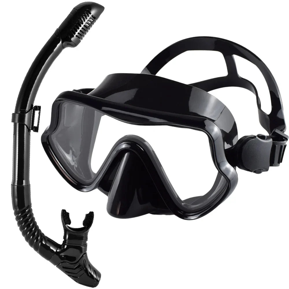Professioneel duikmasker snorkelset voor volwassenen met panoramisch zicht 18