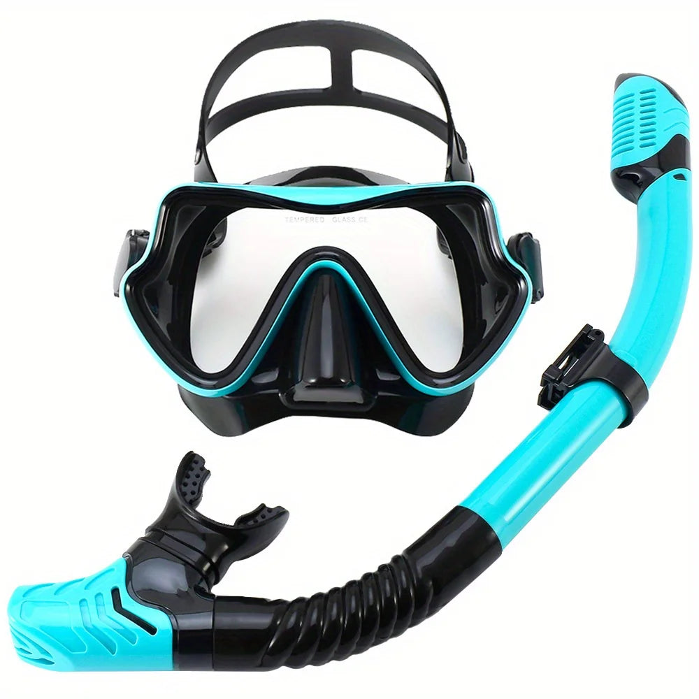 Professionele Snorkelset voor Volwassenen met Panoramisch Zicht en Siliconen Afdichting 11
