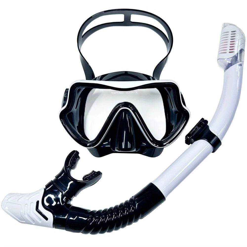 Professionele Snorkelset voor Volwassenen met Panoramisch Zicht en Siliconen Afdichting 13
