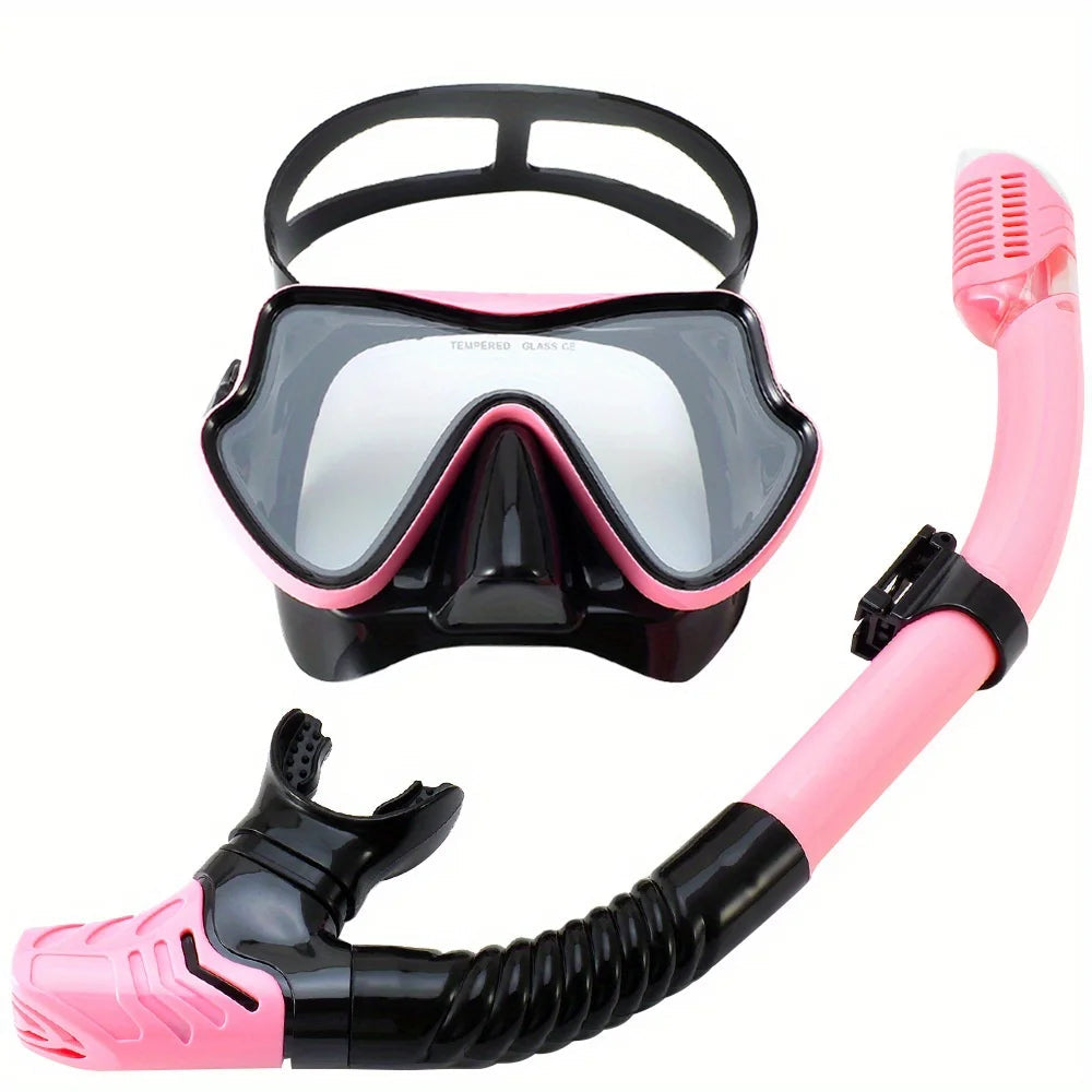 Professionele Snorkelset voor Volwassenen met Panoramisch Zicht en Siliconen Afdichting 7