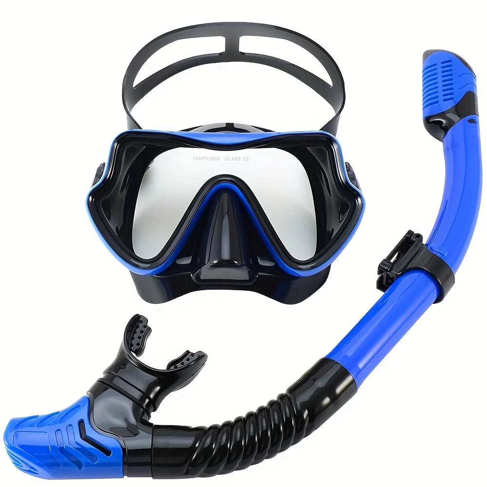 Professionele Snorkelset voor Volwassenen met Panoramisch Zicht en Siliconen Afdichting 8