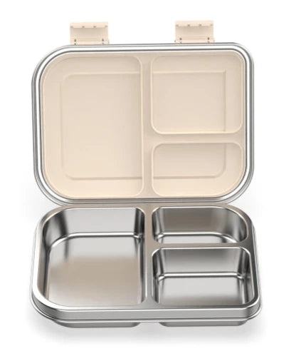 RVS Lunchbox – 975 ml Bentobox met 3 Vakken & Lekwerende Deksel 8