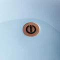 Rechargeable LED Lamp - Bobbin Design with Adjustable Brightness, Pale Denim Finish 3