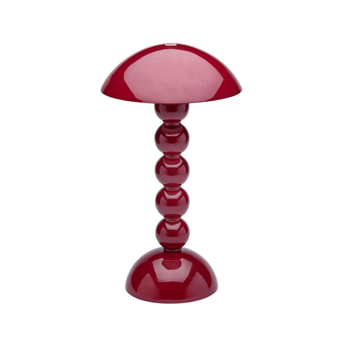 Rechargeable LED Lamp with Adjustable Brightness, Cherry Lacquer Bobbin Design 0