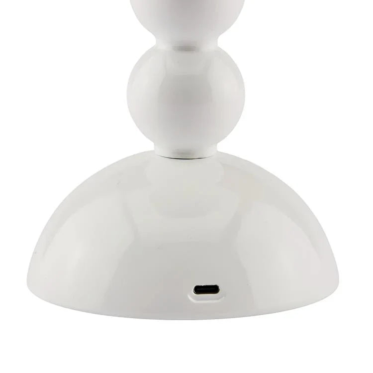 Rechargeable White Lacquer LED Lamp with 3 Brightness Levels for Versatile Lighting 2