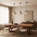 Riven Wabi-Sabi Travertine Stone Pendant Light 7