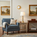 Ronde wandlamp van steen