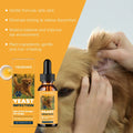 Hunde Ohrenpflege Tropfen – 60 ml Pflegeflüssigkeit mit Dosierpipette Bolendo