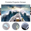 Portable Projector Screen Simple Curtain Anti-Light 60/70/80/100/120 Inches Projection Screens for Home Outdoor Office Projector VestraGear