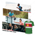 Sports Mesh T-shirt Suriname Flag For Running Bike Soccer Tennis Football Fitness Tees 3D Printed Custom VestraGear