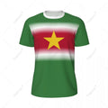 Sports Mesh T-shirt Suriname Flag For Running Bike Soccer Tennis Football Fitness Tees 3D Printed Custom VestraGear