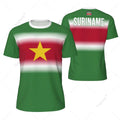 Sports Mesh T-shirt Suriname Flag For Running Bike Soccer Tennis Football Fitness Tees 3D Printed Custom VestraGear